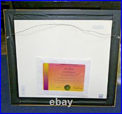 Road Runner Wile E. CoyoteAcme Harpoon Gun Animation Art Cel Signed Chuck Jones