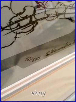 Roadrunner Cel Warner Bros Wile E Coyote Baby Chase Chuck Jones Signed Cell Rare