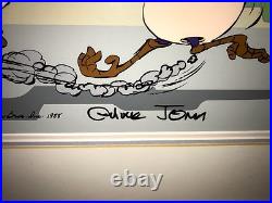 Roadrunner Cel Warner Bros Wile E Coyote Baby Chase Chuck Jones Signed Cell Rare