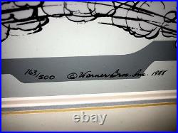 Roadrunner Cel Warner Bros Wile E Coyote Baby Chase Chuck Jones Signed Cell Rare