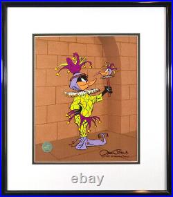 Rude Jester Chuck Jones Limited Edition Hand-Painted Cel FRAMED Daffy Duck