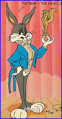 SALE PEWLITZER PRIZE Ltd Ed Animation Cel by CHUCK JONES hand painted/signed