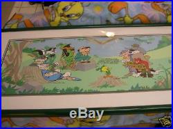 SHERWOOD FOREST GROUP SIGNED CHUCK JONES FRAMED WB cel Bugs Bunny Looney Tunes