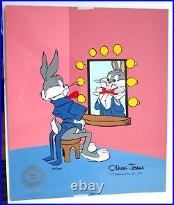 SIGNED CHUCK JONES BUGS Bugs Bunny LIMITED EDITION WARNER BROTHERS ANIMATION CEL
