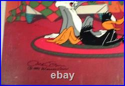 SIGNED CHUCK JONES Bugs Bunny Road Runner Wile E Coyote Warner Brothers Cel
