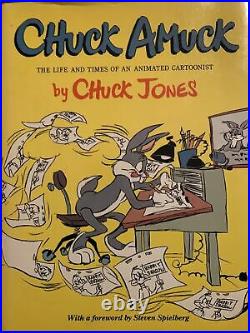 SIGNED CHUCK JONES CHUCK AMUCK 1989 1st Edition