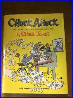 SIGNED CHUCK JONES CHUCK AMUCK The Life and Times of Animated Cartoonist 1989 NF