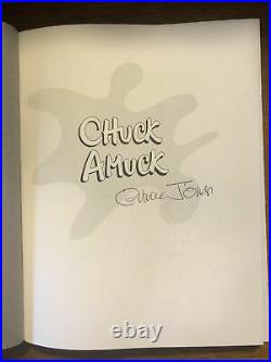 SIGNED CHUCK JONES CHUCK AMUCK The Life and Times of Animated Cartoonist 1989 NF