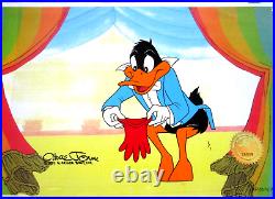 SIGNED CHUCK JONES Daffy Duck LIMITED 1 / 1 WARNER BROTHERS ANIMATION CEL glove
