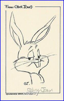 SIGNED Chuck Jones Bugs Bunny with COA