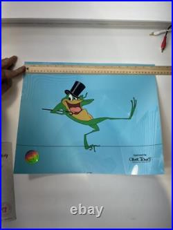 SIGNED Chuck Jones MICHIGAN J FROG Warner Brothers Animation Cel 16.5x13.5