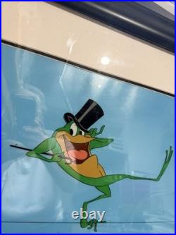 SIGNED Chuck Jones MICHIGAN J FROG Warner Brothers Animation Cel 16.5x13.5