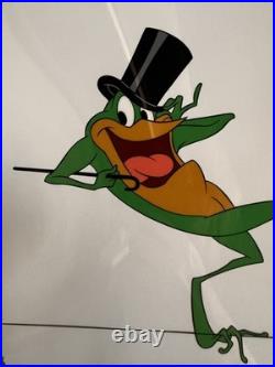 SIGNED Chuck Jones MICHIGAN J FROG Warner Brothers Animation Cel 16.5x13.5 COA
