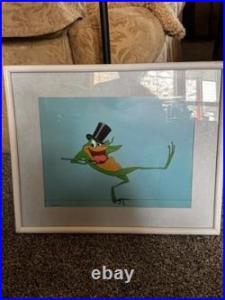 SIGNED Chuck Jones MICHIGAN J FROG Warner Brothers Animation Cel 16.5x13.5 COA