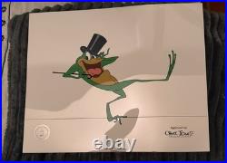 SIGNED Chuck Jones MICHIGAN J FROG Warner Brothers Animation Cel 16.5x13.5 COA