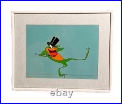SIGNED Chuck Jones MICHIGAN J FROG Warner Brothers Animation Cel 16.5x13.5 withCOA