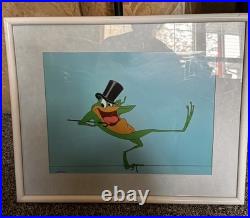 SIGNED Chuck Jones MICHIGAN J FROG Warner Brothers Animation Cel 16.5x13.5 withCOA