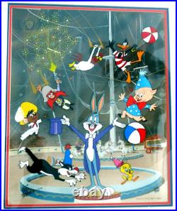 SIGNED Friz Freleng CIRCUS Bugs Bunny Warner Brothers Animation LTD CEL FRAMED