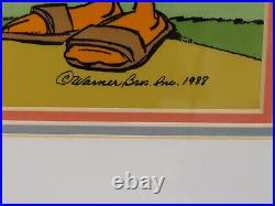 Shake Hands With Friar Duck Limited Ed. Animation Cel Signed by Chuck Jones
