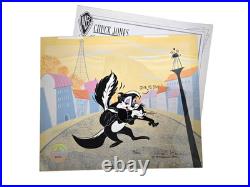 She Is Shy Pepe Le Pew Cel Chuck Jones Signed Animation Art