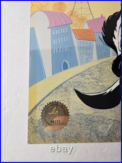 She Is Shy Pepe Le Pew Cel Chuck Jones Signed Animation Art