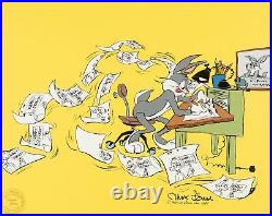 Signed CHUCK JONES LIMITED EDITION Warners Bugs Bunny Chuck Amuck 1989 #347/750
