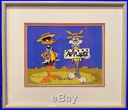 Signed Chuck Jones APPLAUSE Cel Looney Tunes Bugs Bunny & Daffy Duck LOW#5