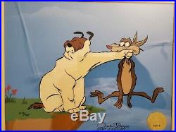 Signed Chuck Jones Animation Cel Ralph Wolf & Sam Sheepdog #347/750 1994