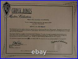 Signed Chuck Jones Hand Painted Animation Cel Ain't I A Stinker 1993