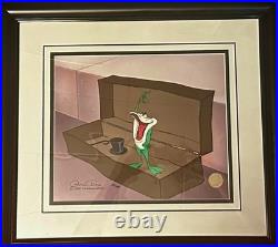 Signed Chuck Jones Limited Edition Animation Art / Title One Froggy Evening