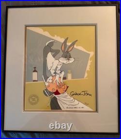 Signed Limited Edition Handpainted Cel Chuck Jones Rabbit of Seville