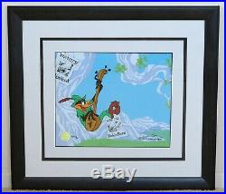 Signed by Chuck Jones DAFFY DUCK Limited Edition Animation Cel Framed with COA