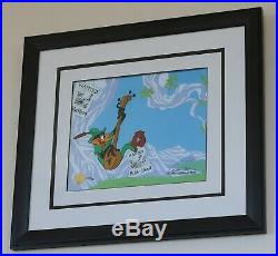 Signed by Chuck Jones DAFFY DUCK Limited Edition Animation Cel Framed with COA