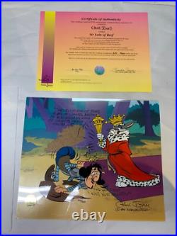 Sir Loin of Beef Chuck Jones Animation Cel Painted, Signed, COA 315/500