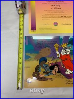 Sir Loin of Beef Chuck Jones Animation Cel Painted, Signed, COA 315/500
