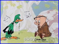 Super Rare Chuck Jones Signed Robin Hood Daffy Animation Cel