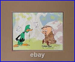 Super Rare Chuck Jones Signed Robin Hood Daffy Animation Cel