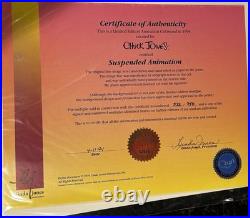 Suspended Animation Chuck Jones Signed Cel Limited Edition Warmer Brothers