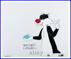 Sylvester Chuck Jones Signed Looney Tunes Animation Cel Warner Bros 1997