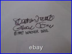 Sylvester signed Chuck Jones Production cel Father of the Bird 1997