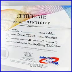 TRADERS Bugs Bunny Daffy Cel Chuck Jones Signed Limited Edition Art Wall Street TRADERS Bugs Bunny Daffy Cel Chuck Jones Signed Limited Edition Art Wall Street