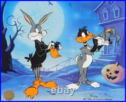 TRICK OR TREAT Looney Tunes Chuck Jones Signed Bugs Bunny Cel Framed Art
