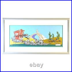 The FANATIC Chuck Jones Signed Wile Coyote Road Runner Limited Edition Cel Art The FANATIC Chuck Jones Signed Wile Coyote Road Runner Limited Edition Cel Art