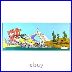 The FANATIC Chuck Jones Signed Wile Coyote Road Runner Limited Edition Cel Art
