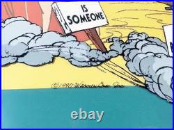 The FANATIC Chuck Jones Signed Wile Coyote Road Runner Limited Edition Cel Art