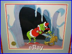 The Grinch Who Stole Christmas Production Cel Art Chuck Jones Signed withCOA