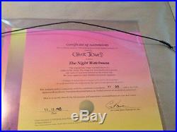 The Night Watchman signed Chuck Jones Limited to 21 of only 38