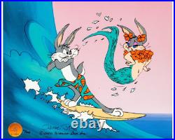 The Perfect Wave Bugs Bunny Cel Chuck Jones Signed Limited Edition Art Mermaid