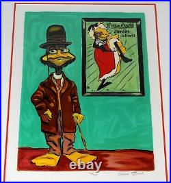 Toulouse Le Duck By Chuck Jones Ltd Edition Lithograph Signed 141/350 Daffy