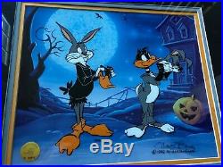 Trick Or Treat Limited Edition Cel Hand Signed Chuck Jones 222/500 LONG SOLD OUT